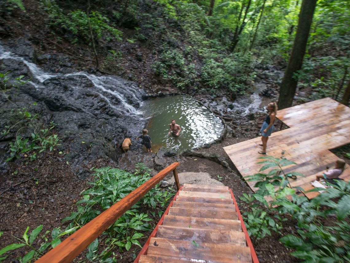 yoga deck in the waterfall standard
